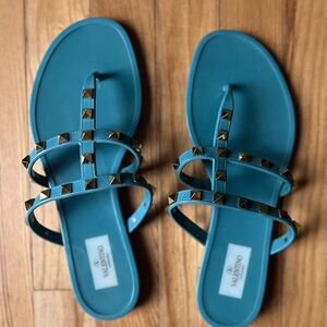Valentino teal blue sandals